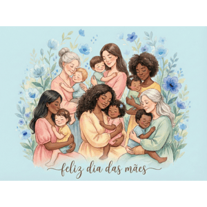 CAPA FUNDO FOTOGRÁFICO HORIZONTAL DIA DAS MÃES | TECIDO PREMIUM  | VÁRIOS MODELOS - 2.20X1.50M