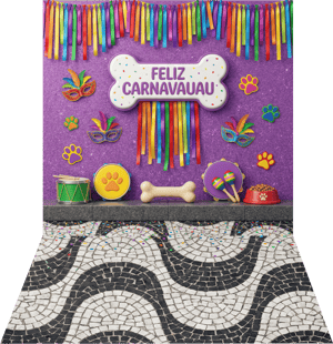 CAPA FUNDO FOTOGRÁFICO PET CARNAVAL | TECIDO PREMIUM  | VÁRIOS MODELOS. - 1.20X1.70M