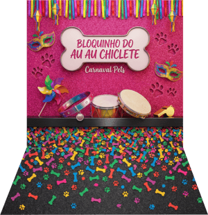 CAPA FUNDO FOTOGRÁFICO PET CARNAVAL | TECIDO PREMIUM  | VÁRIOS MODELOS. - 1.20X1.70M