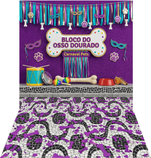 CAPA FUNDO FOTOGRÁFICO PET CARNAVAL | TECIDO PREMIUM  | VÁRIOS MODELOS. - 1.20X1.70M