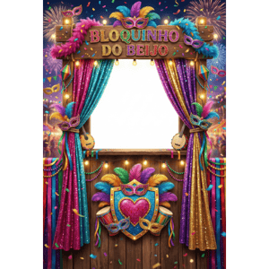 CAPA FUNDO INTERATIVO CARNAVAL | TECIDO PREMIUM  | VÁRIOS MODELOS - 1.50X2.20M