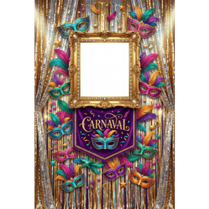 CAPA FUNDO INTERATIVO CARNAVAL | TECIDO PREMIUM  | VÁRIOS MODELOS - 1.50X2.20M