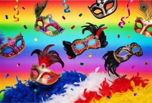 CAPA FUNDO FOTOGRÁFICO HORIZONTAL CARNAVAL | TECIDO PREMIUM  | VÁRIOS MODELOS - 2.20X1.50M