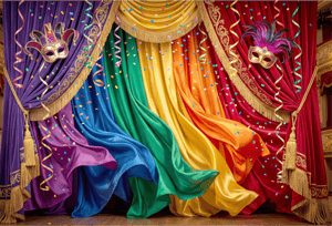 CAPA FUNDO FOTOGRÁFICO HORIZONTAL CARNAVAL | TECIDO PREMIUM  | VÁRIOS MODELOS - 2.20X1.50M