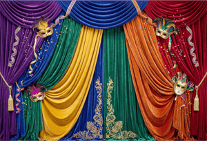 CAPA FUNDO FOTOGRÁFICO HORIZONTAL CARNAVAL | TECIDO PREMIUM  | VÁRIOS MODELOS - 2.20X1.50M