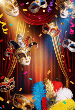 CAPA FUNDO FOTOGRÁFICO VERTICAL CARNAVAL | TECIDO PREMIUM  | VÁRIOS MODELOS - 1.50X2.20M