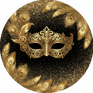 CAPA PAINEL REDONDO CARNAVAL | TECIDO PREMIUM  | VÁRIOS MODELOS - 1.50X1.50M E 50X50CM