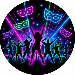 CAPA PAINEL REDONDO CARNAVAL | TECIDO PREMIUM  | VÁRIOS MODELOS - 1.50X1.50M E 50X50CM