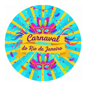 CAPA PAINEL REDONDO CARNAVAL | TECIDO PREMIUM  | VÁRIOS MODELOS - 1.50X1.50M E 50X50CM