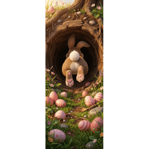 CAPA PAINEL PORTA PÁSCOA COELHO| TECIDO PREMIUM  | VÁRIOS MODELOS - 85cm x 2.10M