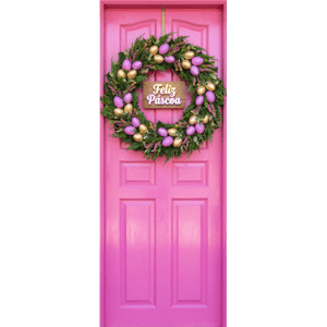 CAPA PAINEL PORTA PÁSCOA COELHO| TECIDO PREMIUM  | VÁRIOS MODELOS - 85cm x 2.10M