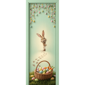 CAPA PAINEL PORTA PÁSCOA COELHO| TECIDO PREMIUM  | VÁRIOS MODELOS - 85cm x 2.10M