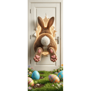 CAPA PAINEL PORTA PÁSCOA COELHO| TECIDO PREMIUM  | VÁRIOS MODELOS - 85cm x 2.10M