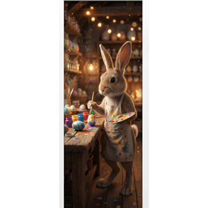 CAPA PAINEL PORTA PÁSCOA COELHO| TECIDO PREMIUM  | VÁRIOS MODELOS - 85cm x 2.10M
