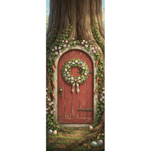 CAPA PAINEL PORTA PÁSCOA COELHO| TECIDO PREMIUM  | VÁRIOS MODELOS - 85cm x 2.10M