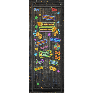 CAPA PAINEL PORTA CARNAVAL | TECIDO PREMIUM  | VÁRIOS MODELOS - 85cm x 2.10M