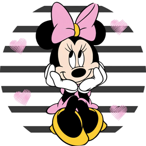 CAPA PAINEL REDONDO MINNIE | TECIDO PREMIUM  | VÁRIOS MODELOS - 1.50X1.50M E 50X50CM