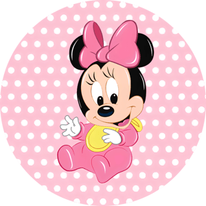CAPA PAINEL REDONDO MINNIE | TECIDO PREMIUM  | VÁRIOS MODELOS - 1.50X1.50M E 50X50CM