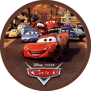 CAPA PAINEL REDONDO CARROS MCQUEEN | TECIDO PREMIUM  | VÁRIOS MODELOS - 1.50X1.50M E 50X50CM
