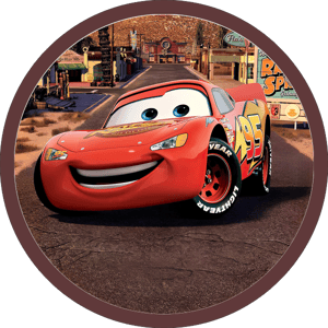 CAPA PAINEL REDONDO CARROS MCQUEEN | TECIDO PREMIUM  | VÁRIOS MODELOS - 1.50X1.50M E 50X50CM