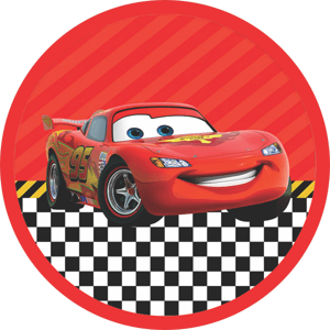 CAPA PAINEL REDONDO CARROS MCQUEEN | TECIDO PREMIUM  | VÁRIOS MODELOS - 1.50X1.50M E 50X50CM