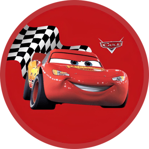 CAPA PAINEL REDONDO CARROS MCQUEEN | TECIDO PREMIUM  | VÁRIOS MODELOS - 1.50X1.50M E 50X50CM