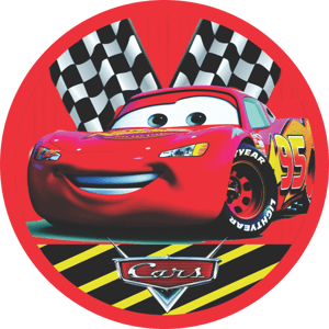 CAPA PAINEL REDONDO CARROS MCQUEEN | TECIDO PREMIUM  | VÁRIOS MODELOS - 1.50X1.50M E 50X50CM