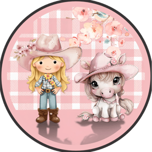 CAPA PAINEL REDONDO FAZENDINHA | TECIDO PREMIUM  | VÁRIOS MODELOS - 1.50X1.50M E 50X50CM