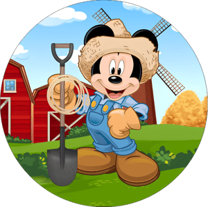 CAPA PAINEL REDONDO FAZENDINHA | TECIDO PREMIUM  | VÁRIOS MODELOS - 1.50X1.50M E 50X50CM