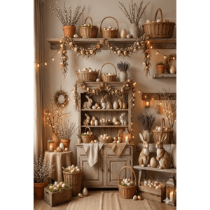 CAPA FUNDO FOTOGRÁFICO VERTICAL PÁSCOA COELHO | TECIDO PREMIUM  | VÁRIOS MODELOS - 1.50X2.20CM