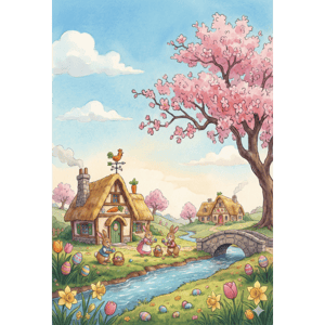 CAPA FUNDO FOTOGRÁFICO VERTICAL PÁSCOA COELHO | TECIDO PREMIUM  | VÁRIOS MODELOS - 1.50X2.20CM