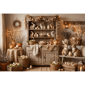 CAPA FUNDO FOTOGRÁFICO HORIZONTAL PÁSCOA COELHO| TECIDO PREMIUM  | VÁRIOS MODELOS - 2.20X1.50M