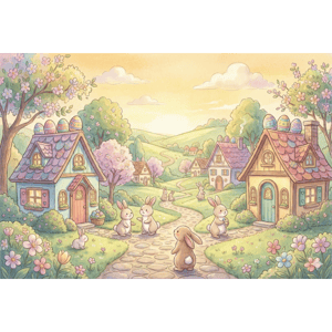 CAPA FUNDO FOTOGRÁFICO HORIZONTAL PÁSCOA COELHO| TECIDO PREMIUM  | VÁRIOS MODELOS - 2.20X1.50M