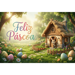 CAPA FUNDO FOTOGRÁFICO HORIZONTAL PÁSCOA COELHO| TECIDO PREMIUM  | VÁRIOS MODELOS - 2.20X1.50M