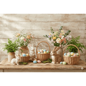 CAPA FUNDO FOTOGRÁFICO HORIZONTAL PÁSCOA COELHO| TECIDO PREMIUM  | VÁRIOS MODELOS - 2.20X1.50M