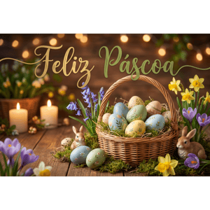 CAPA FUNDO FOTOGRÁFICO HORIZONTAL PÁSCOA COELHO| TECIDO PREMIUM  | VÁRIOS MODELOS - 2.20X1.50M