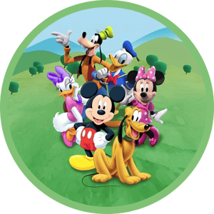 CAPA PAINEL REDONDO MICKEY | TECIDO PREMIUM  | VÁRIOS MODELOS - 1.50X1.50M E 50X50CM