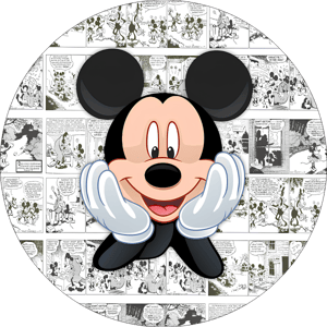 CAPA PAINEL REDONDO MICKEY | TECIDO PREMIUM  | VÁRIOS MODELOS - 1.50X1.50M E 50X50CM