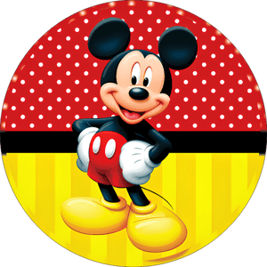 CAPA PAINEL REDONDO MICKEY | TECIDO PREMIUM  | VÁRIOS MODELOS - 1.50X1.50M E 50X50CM