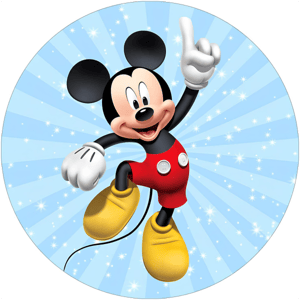 CAPA PAINEL REDONDO MICKEY | TECIDO PREMIUM  | VÁRIOS MODELOS - 1.50X1.50M E 50X50CM