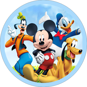 CAPA PAINEL REDONDO MICKEY | TECIDO PREMIUM  | VÁRIOS MODELOS - 1.50X1.50M E 50X50CM