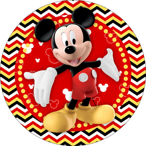 CAPA PAINEL REDONDO MICKEY | TECIDO PREMIUM  | VÁRIOS MODELOS - 1.50X1.50M E 50X50CM