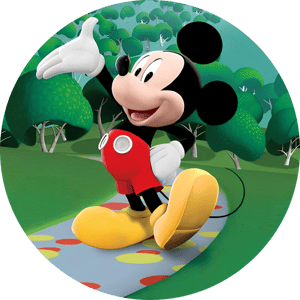 CAPA PAINEL REDONDO MICKEY | TECIDO PREMIUM  | VÁRIOS MODELOS - 1.50X1.50M E 50X50CM