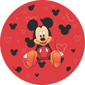 CAPA PAINEL REDONDO MICKEY | TECIDO PREMIUM  | VÁRIOS MODELOS - 1.50X1.50M E 50X50CM