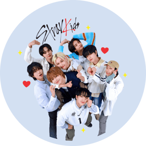 CAPA PAINEL REDONDO KPOP STRAY KIDS | TECIDO PREMIUM  | VÁRIOS MODELOS - 1.50X1.50M E 50X50CM