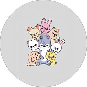 CAPA PAINEL REDONDO KPOP STRAY KIDS | TECIDO PREMIUM  | VÁRIOS MODELOS - 1.50X1.50M E 50X50CM