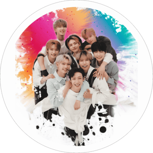 CAPA PAINEL REDONDO KPOP STRAY KIDS | TECIDO PREMIUM  | VÁRIOS MODELOS - 1.50X1.50M E 50X50CM