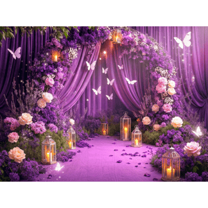 CAPA FUNDO FOTOGRÁFICO HORIZONTAL BORBOLETA| TECIDO PREMIUM  | VÁRIOS MODELOS - 2.20X1.50M