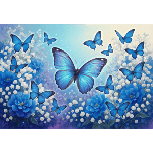 CAPA FUNDO FOTOGRÁFICO HORIZONTAL BORBOLETA| TECIDO PREMIUM  | VÁRIOS MODELOS - 2.20X1.50M