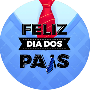 CAPA PAINEL REDONDO DIA DOS PAIS | TECIDO PREMIUM  | VÁRIOS MODELOS - 1.50X1.50M E 50X50CM